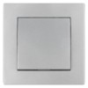 Выключатель 1 кл. 10А серебр. металлик "Сенеж" TDM