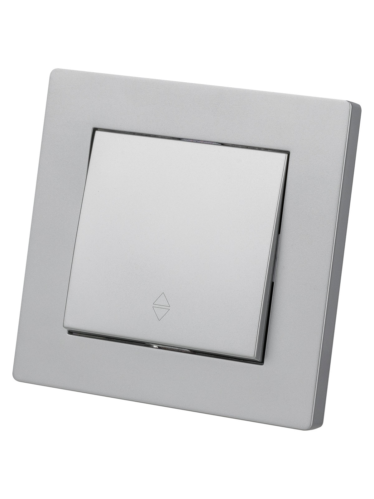 Выключатель на 2 направления 1 кл. 10А серебр. металлик "Сенеж" TDM — изображение 2