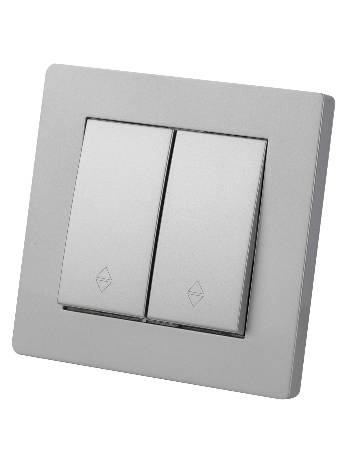 Выключатель на 2 направления 2 кл. 10А серебр. металлик "Сенеж" TDM — изображение 2