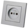 Розетка 2П 10А 250В серебр. металлик "Сенеж" TDM