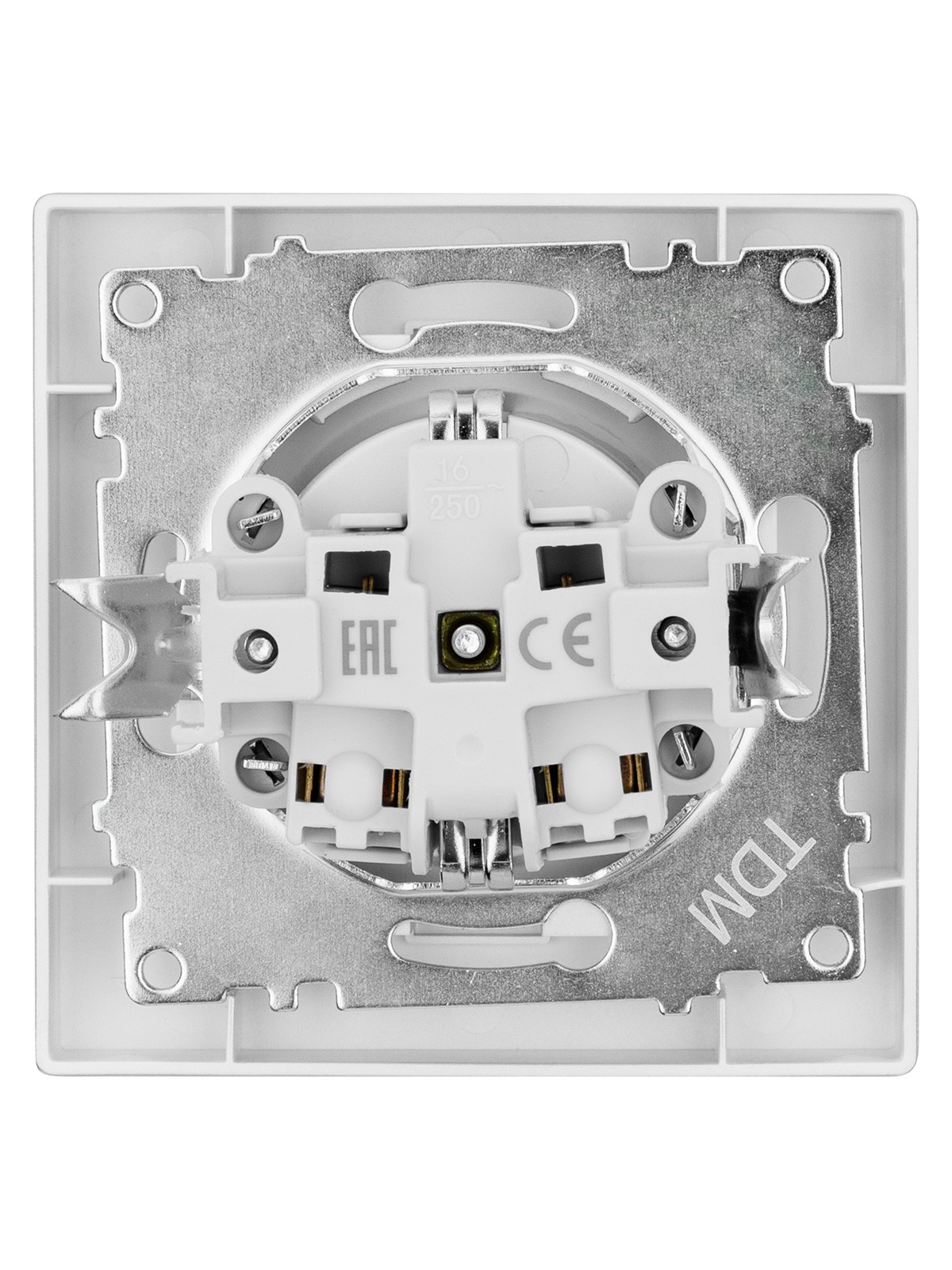 Розетка 2П+З 16А 250В серебр. металлик "Сенеж" TDM — изображение 4