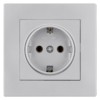 Розетка 2П+З 16А 250В серебр. металлик "Сенеж" TDM