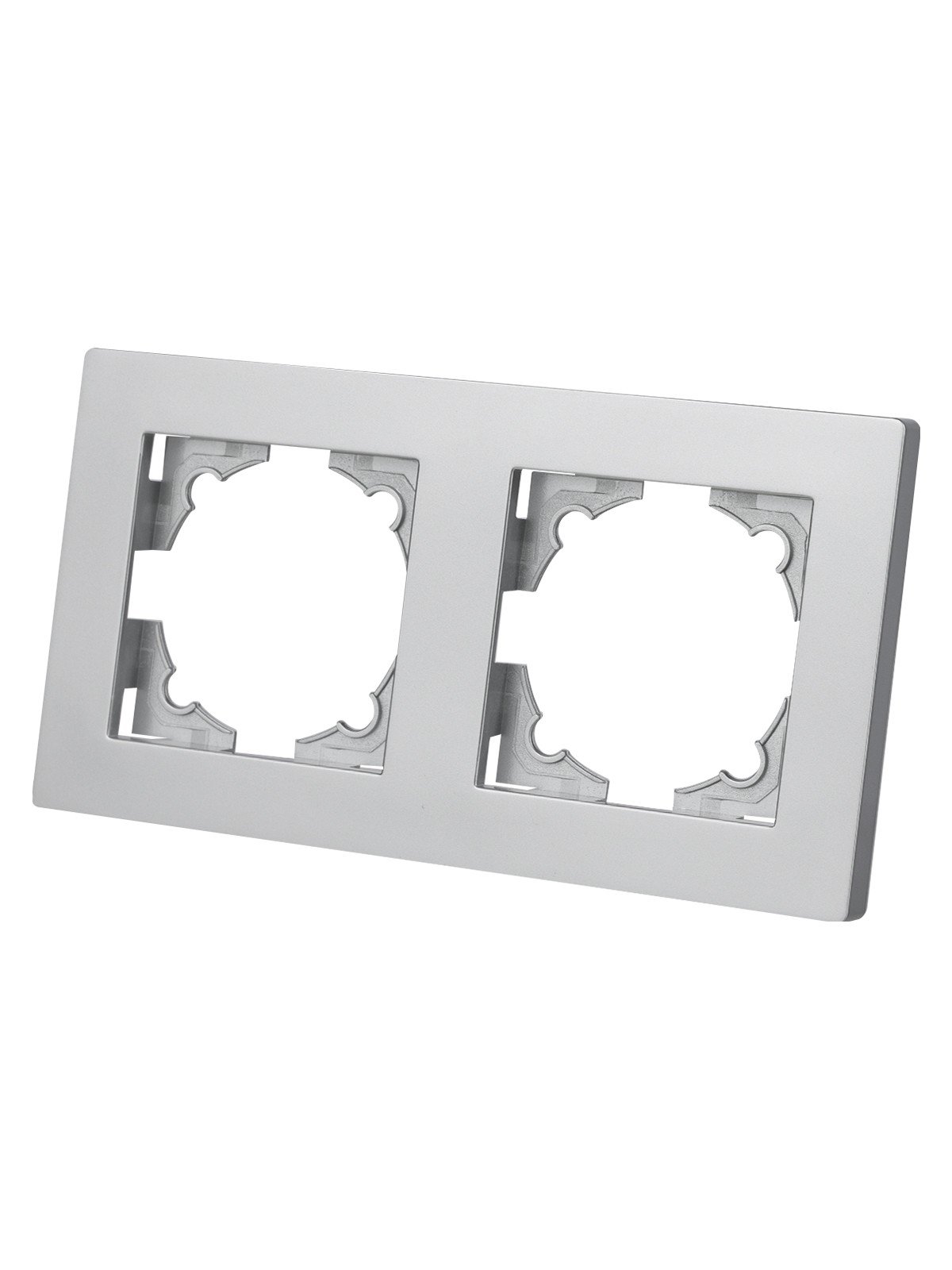 Рамка 2-х постовая серебр. металлик "Сенеж" TDM — изображение 2