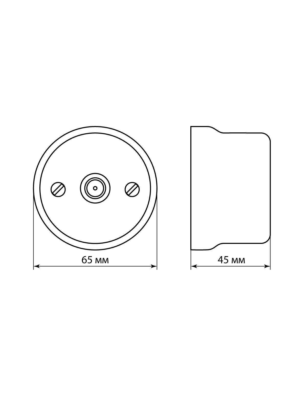 Розетка ТВ проходная черная «Болонь» TDM — изображение 7