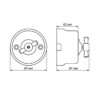 Выключатель поворотный проходной с ручкой (бантик) 10А коричневый Виви TDM