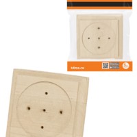 Накладка на бревно деревянная универсальная НБУ 1П 92х92 мм, береза TDM