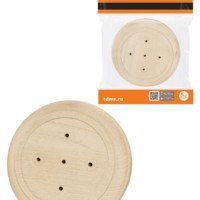 Накладка на бревно деревянная универсальная круглая НБУ 1П 92х92 мм, береза TDM