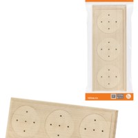 Накладка на бревно деревянная универсальная НБУ 1Пх3 92х243 мм, береза TDM