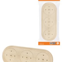 Накладка на бревно деревянная универсальная овал НБУ 1Пх3 92х243 мм, береза TDM