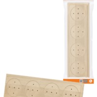 Накладка на бревно деревянная универсальная НБУ 1Пх4 92х319 мм, береза TDM