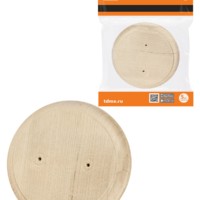 Накладка на бревно деревянная под распаечную коробку круглая НБУ 1П 107х107 мм, береза TDM