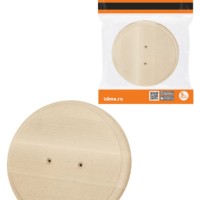 Накладка деревянная под изделие подвесное круглая диаметр 140 мм, береза TDM