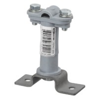 Держатель для гориз. и верт. поверхностей полимерный 2-х болтовой высота 75мм для прута Ø6-10мм TDM