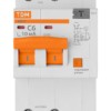 Диф. автомат АД12 2P, C6, 10 мА, 4,5 кА, тип АС, 3 мод, TDM