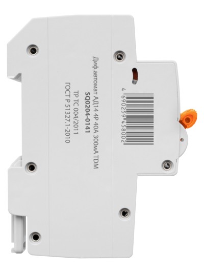 Диф. автомат АД14 4P, C40, 300 мА, 4,5 кА, тип АС, 5 мод, TDM — изображение 4