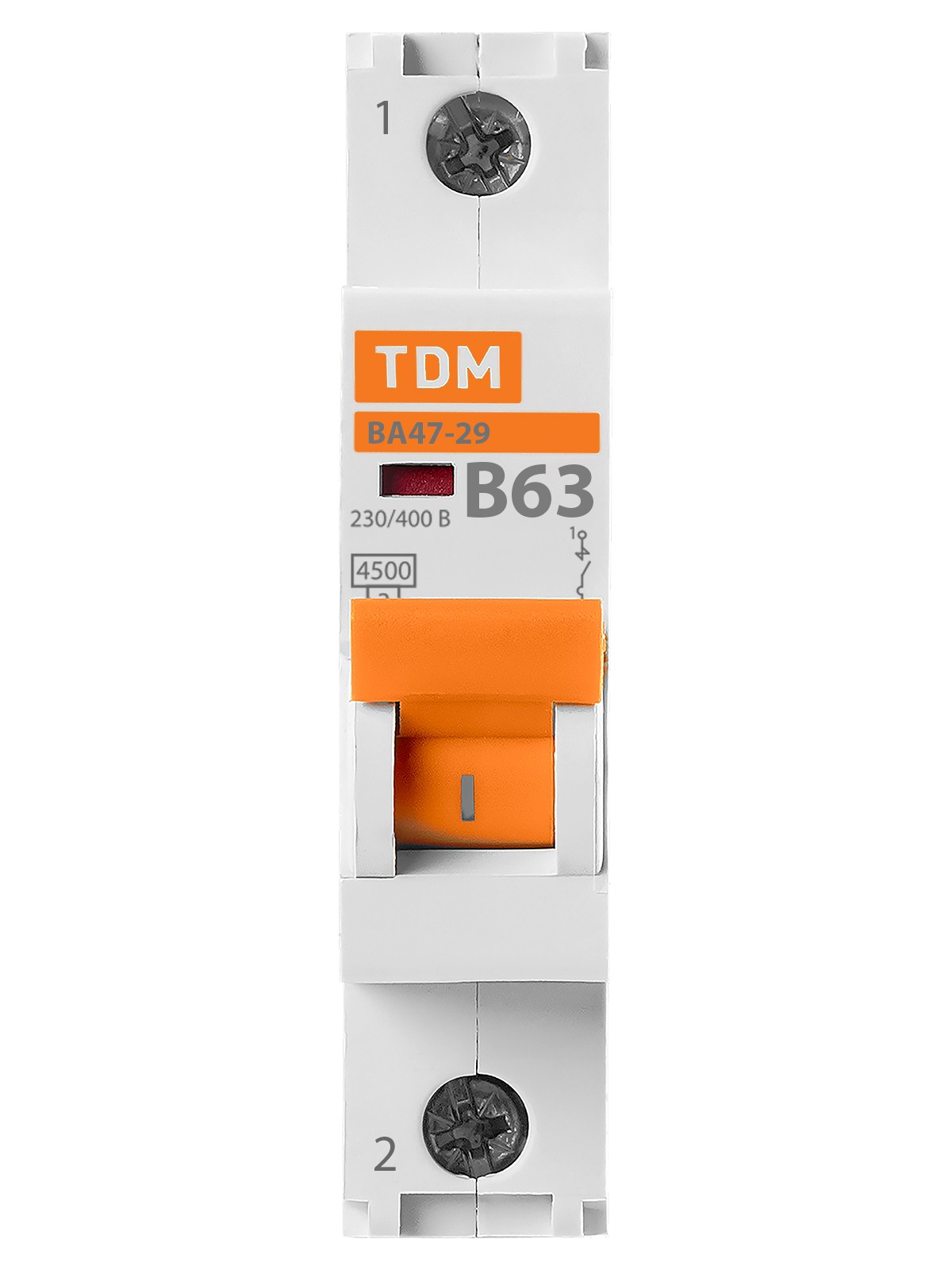 Авт. выкл.ВА47-29 1Р 63А 4,5кА х-ка В TDM — изображение 3