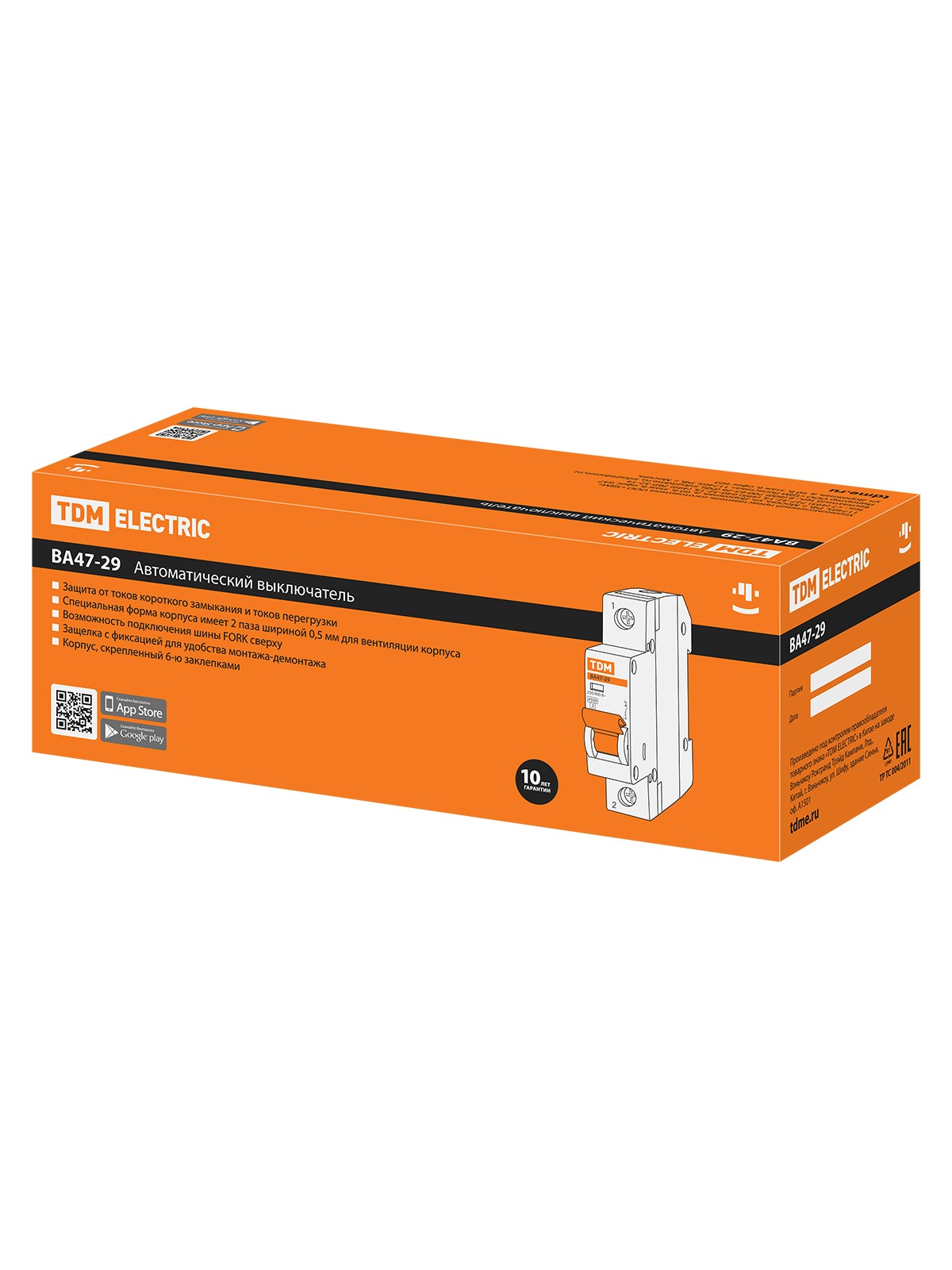 Авт. выкл.ВА47-29 1Р 63А 4,5кА х-ка В TDM — изображение 7