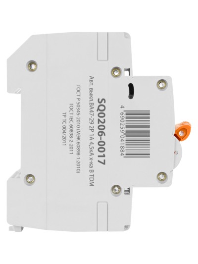 Авт. выкл.ВА47-29 2Р 1А 4,5кА х-ка В TDM — изображение 4