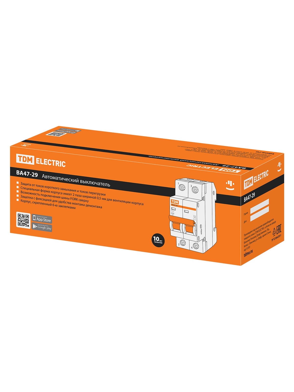 Авт. выкл.ВА47-29 2Р 25А 4,5кА х-ка С TDM — изображение 7