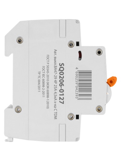 Авт. выкл.ВА47-29 4Р 25А 4,5кА х-ка С TDM — изображение 4