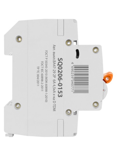 Авт. выкл.ВА47-29 2Р 6А 4,5кА х-ка D TDM — изображение 4