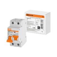 Авт. выкл. с мех. блок. (байпас) ВА47-29Б 1Р+1Р 10А 4,5кА х-ка C TDM