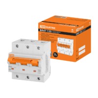 Авт. выкл. ВА47-125 3Р 63А 15кА х-ка D TDM