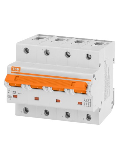 Авт. выкл. ВА47-125 4Р 125А 15кА х-ка С TDM — изображение 2