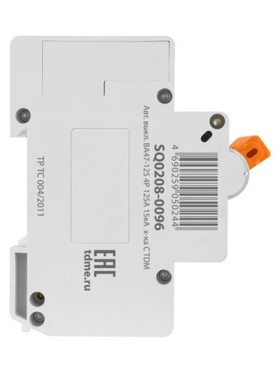 Авт. выкл. ВА47-125 4Р 125А 15кА х-ка С TDM — изображение 4