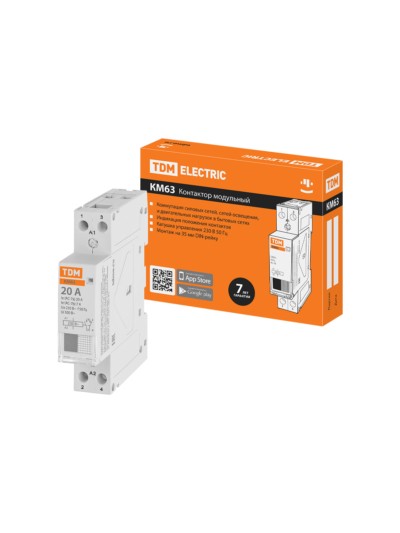 Контактор модульный КМ63/2-20 1НО;1НЗ TDM