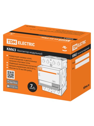 Контактор модульный КМ63/4-32 4НО TDM — изображение 6