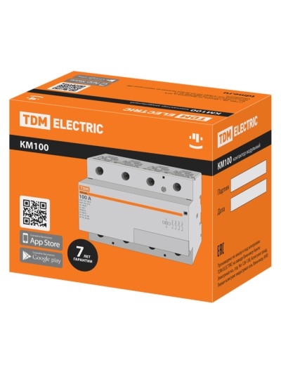 Контактор модульный КМ100/4-100 4НЗ TDM — изображение 7