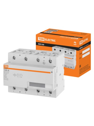 Контактор модульный КМ100/4-100 3НО;1НЗ TDM