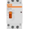 Контактор модульный с ручным управлением КМ63/2-63 2НО 230В АС TDM