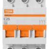 Авт. выкл.ВА47-63 3Р 25А 4,5кА х-ка С TDM