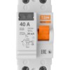 Устройство защитного отключения ВД63 2Р 40А 30мА (электронное) TDM