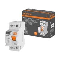 Устройство защитного отключения ВД63 2Р 50А 30мА (электронное) TDM