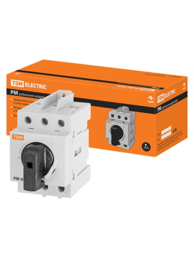 Рубильник модульный РМ-80 3П 80A TDM