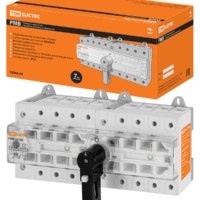 Рубильник модульный с видимым разрывом, реверсивный РМВ-63 4П I-0-II 63A TDM