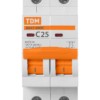 Выключатель ВА 2P 25А 6кА х-ка С 440В пост. тока TDM