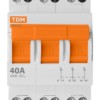 Модульный переключатель трехпозиционный МП-63 3P 40А TDM