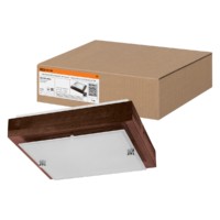 Светильник НПБ 02-2х40-121 УХЛ4 “Киото-1” венге 2х40 Вт IP20 (270х270х75) TDM