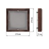 Светильник НПБ 02-2х40-121 УХЛ4 "Киото-1" венге 2х40 Вт IP20 (270х270х75) TDM