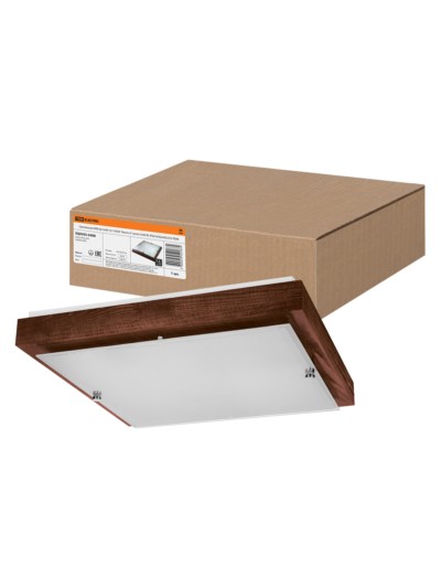 Светильник НПБ 02-3х40-121 УХЛ4 “Киото-2” венге 3х40 Вт IP20 (435х435х75) TDM