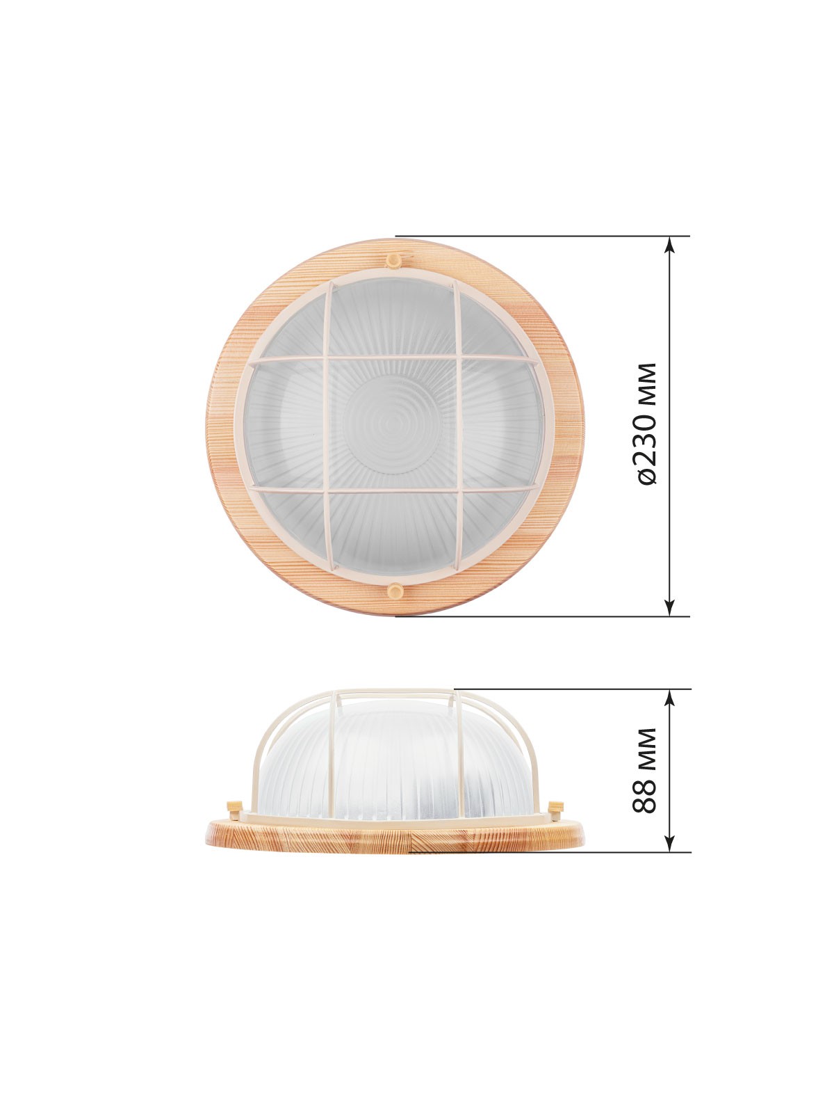 Светильник НПБ1102 сосна круг с реш. 100Вт IP54 TDM — изображение 7