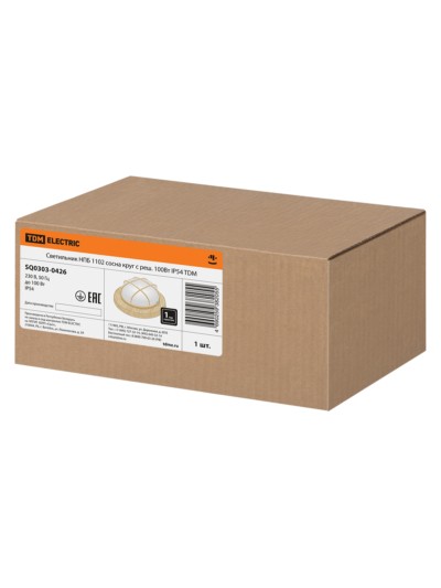 Светильник НПБ1102 сосна круг с реш. 100Вт IP54 TDM — изображение 6