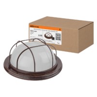 Светильник НПБ1102 венге круг с реш. 100Вт IP54 TDM