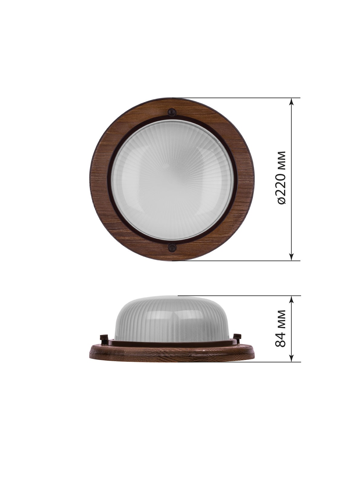 Светильник НПБ1301 венге круг 60Вт IP54 TDM — изображение 7