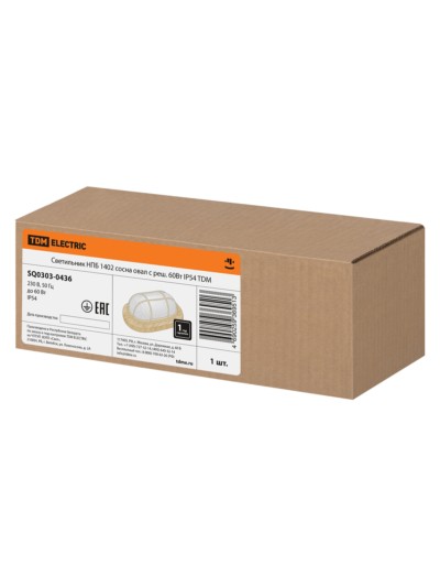 Светильник НПБ1402 сосна овал с реш. 60Вт IP54 TDM — изображение 6