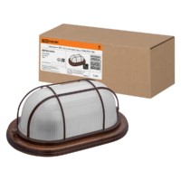 Светильник НПБ1202 венге овал с реш. 100Вт IP54 TDM